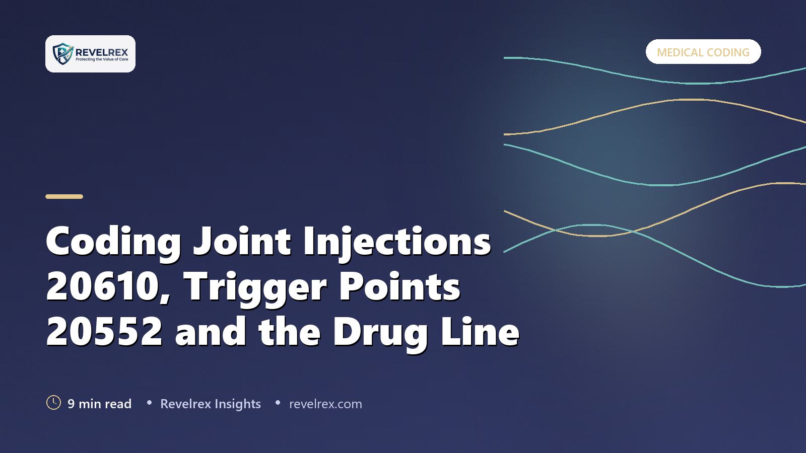 Coding Joint Injections 20610, Trigger Points 20552 and the Drug Line