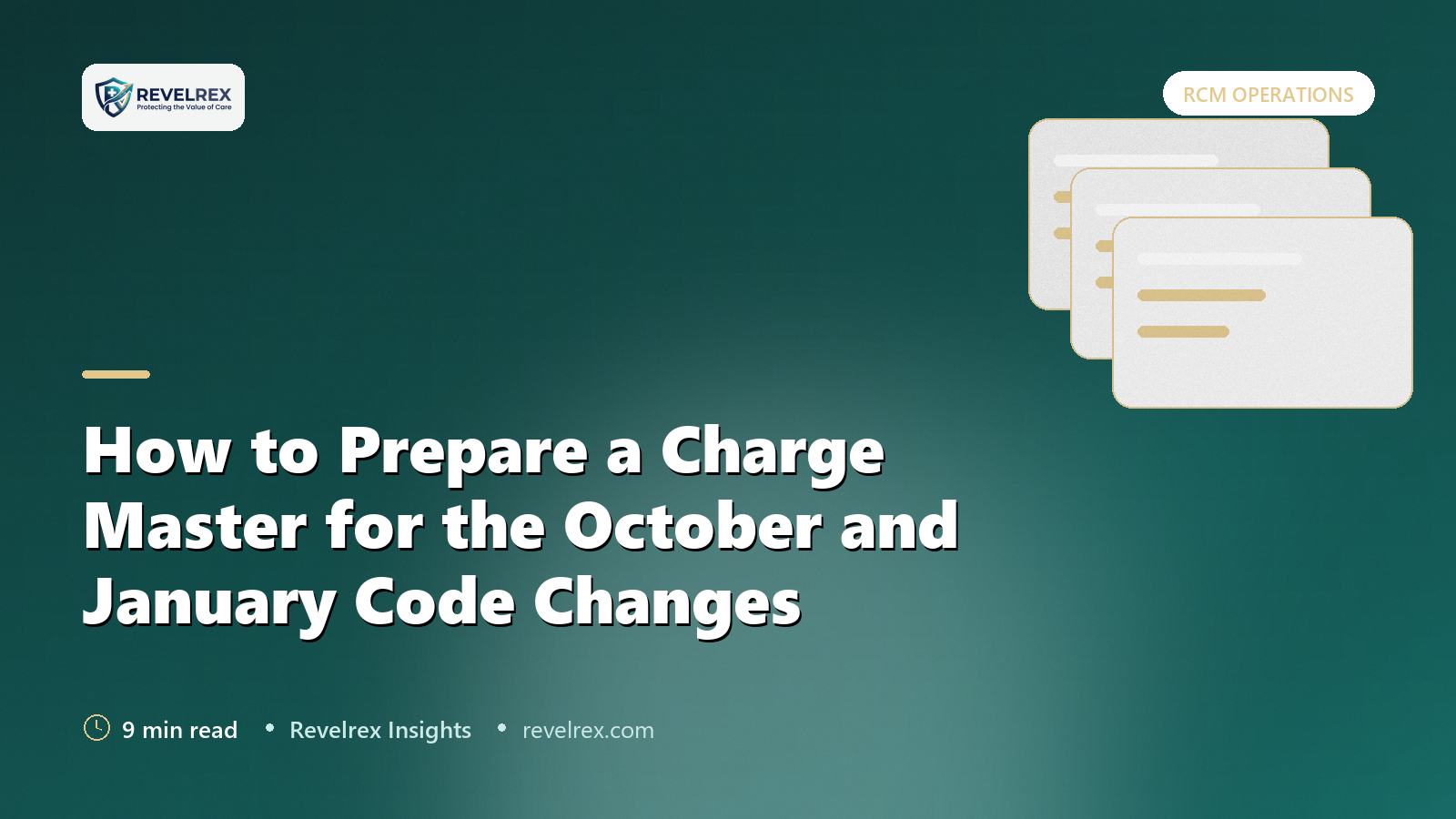 How to Prepare a Charge Master for the October and January Code Changes