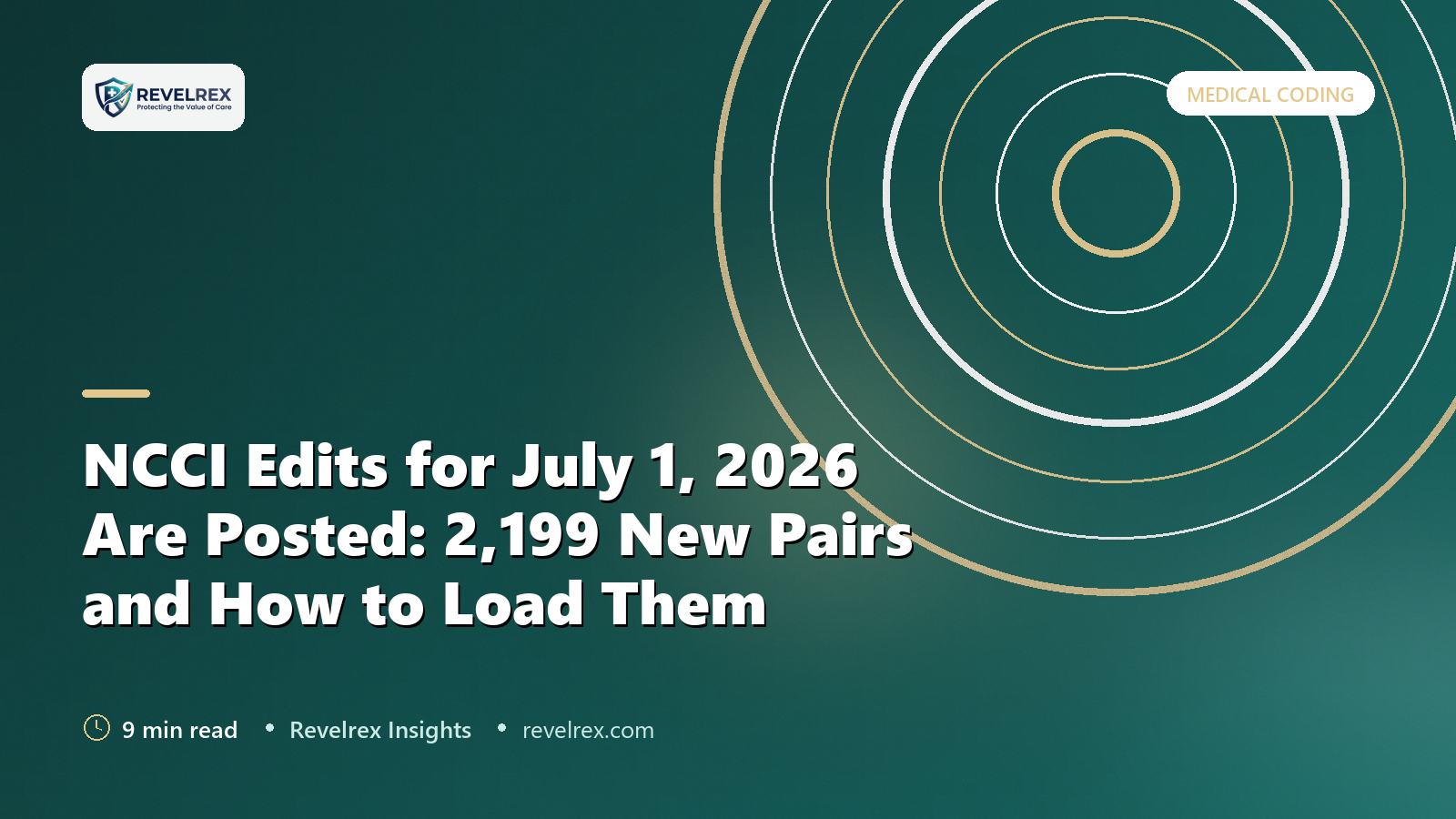 NCCI Edits for July 1, 2026 Are Posted: 2,199 New Pairs and How to Load Them