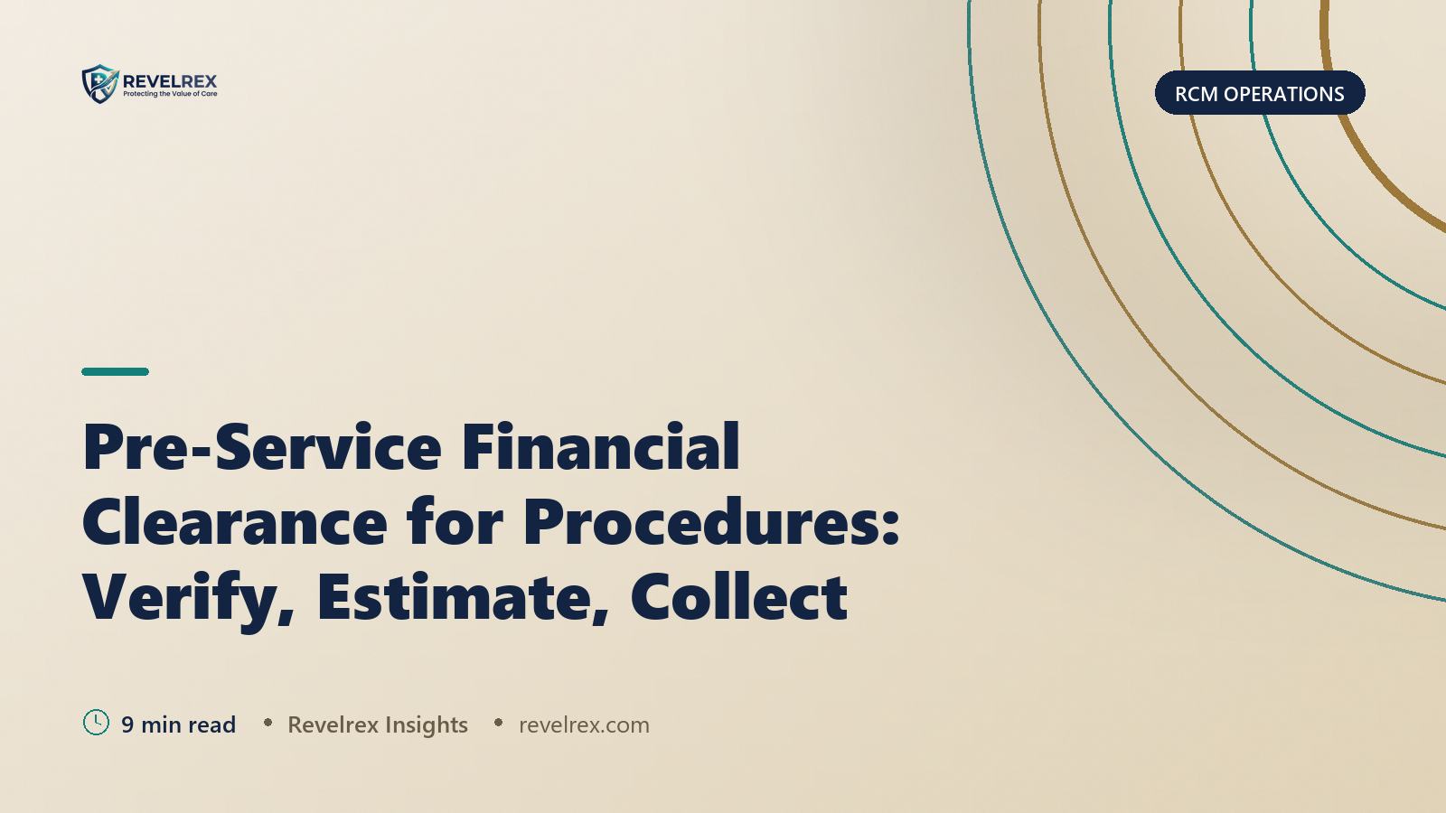 Pre-Service Financial Clearance for Procedures: Verify, Estimate, Collect