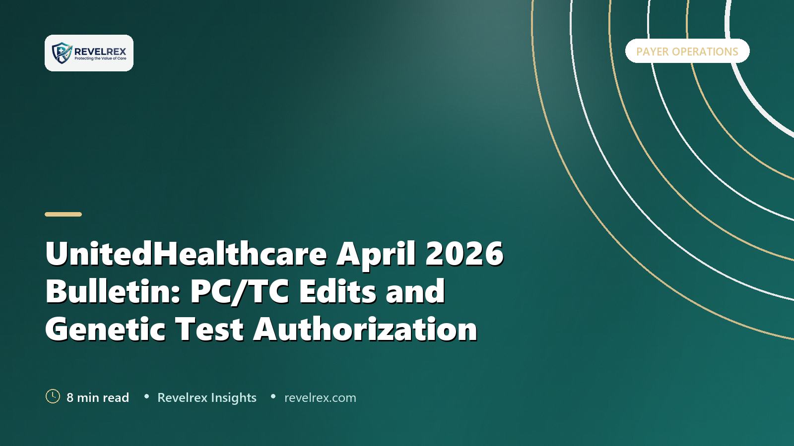 UnitedHealthcare April 2026 Bulletin: PC/TC Edits and Genetic Test Authorization